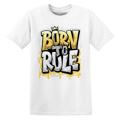 PT-Metallic-Gold-White-12s-NastyJamz-Premium-T-Shirt-Match-Born-To-Rule