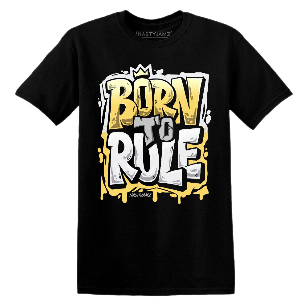 PT-Metallic-Gold-White-12s-NastyJamz-Premium-T-Shirt-Match-Born-To-Rule