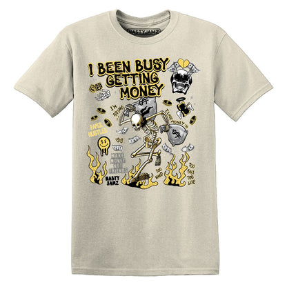 PT-Metallic-Gold-White-12s-NastyJamz-Premium-T-Shirt-Match-Busy-Getting-Money-Skull