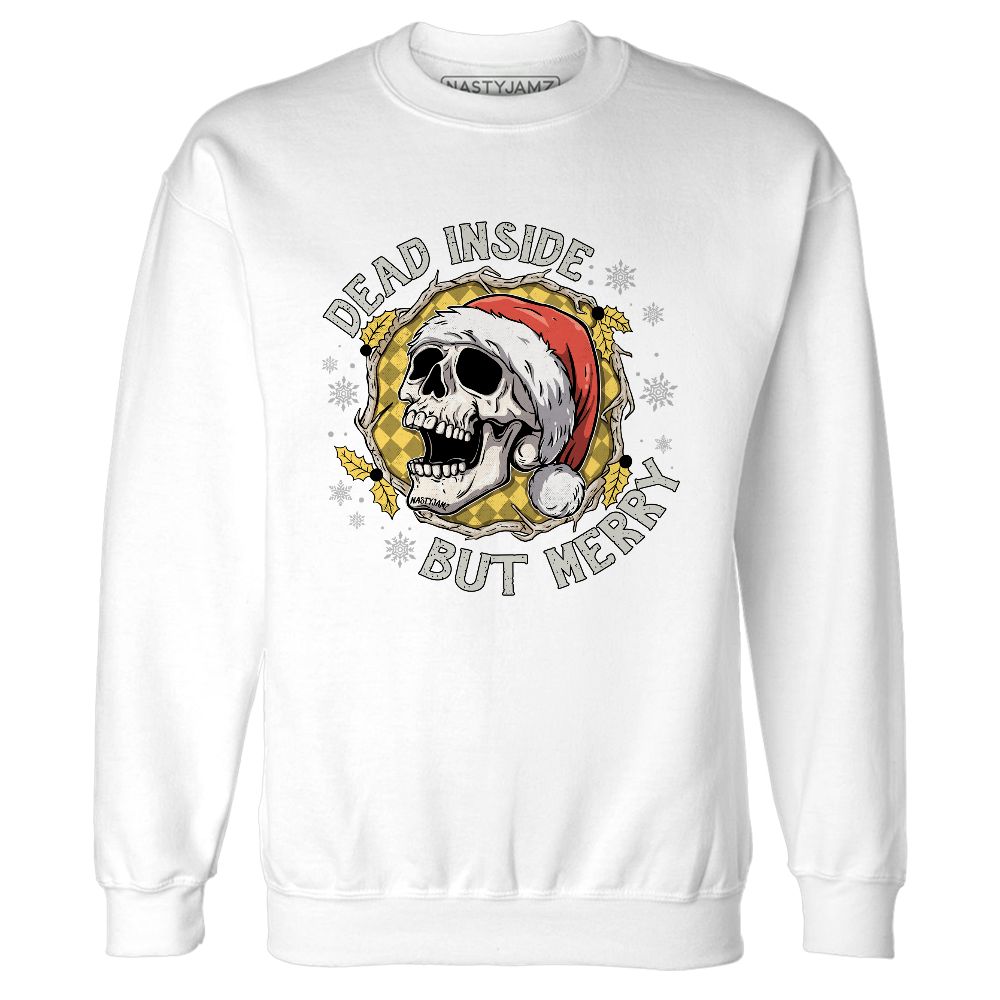 PT-Metallic-Gold-White-12s-NastyJamz-Sweatshirt-Match-Dead-Inside-But-Merry