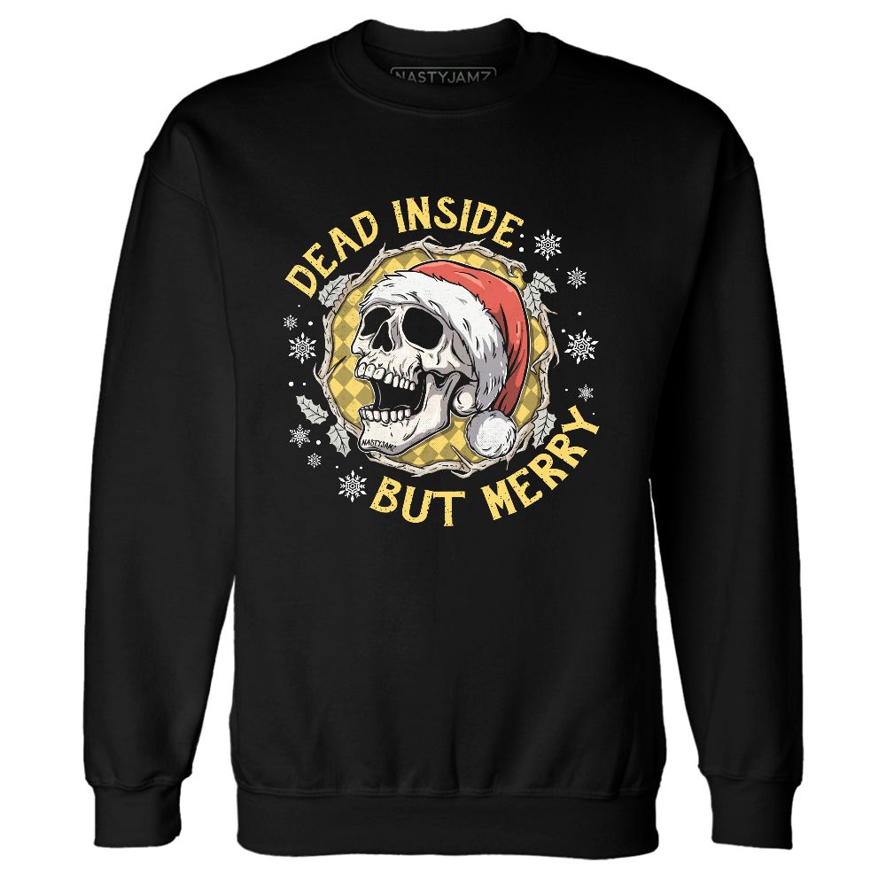 PT-Metallic-Gold-White-12s-NastyJamz-Sweatshirt-Match-Dead-Inside-But-Merry