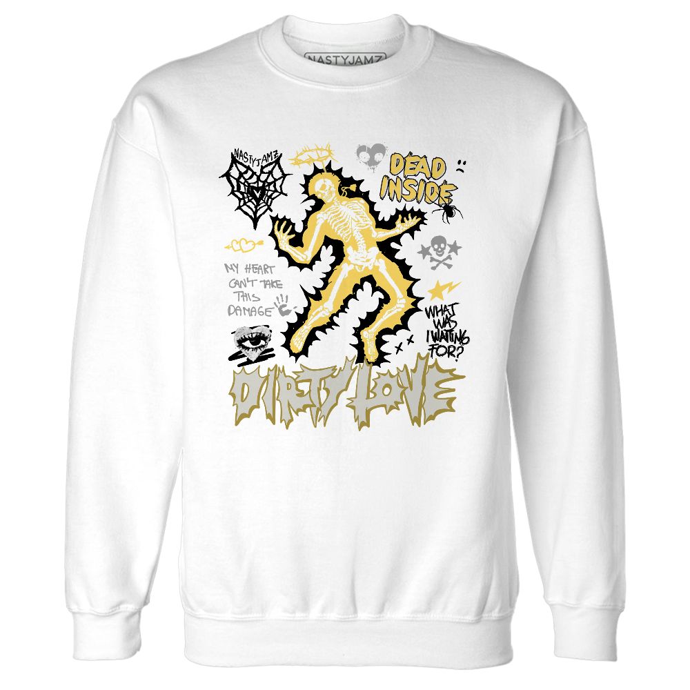 PT-Metallic-Gold-White-12s-NastyJamz-Sweatshirt-Match-Dirty-Love-Skull