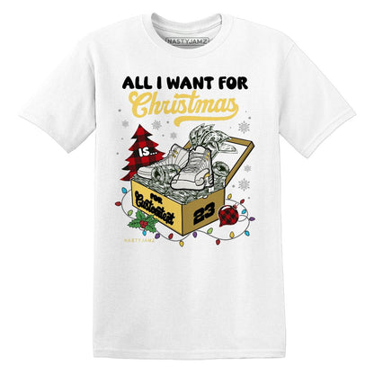 PT-Metallic-Gold-White-12s-NastyJamz-Premium-T-Shirt-Match-Dollar-Sneaker-Box-Christmas-Custom