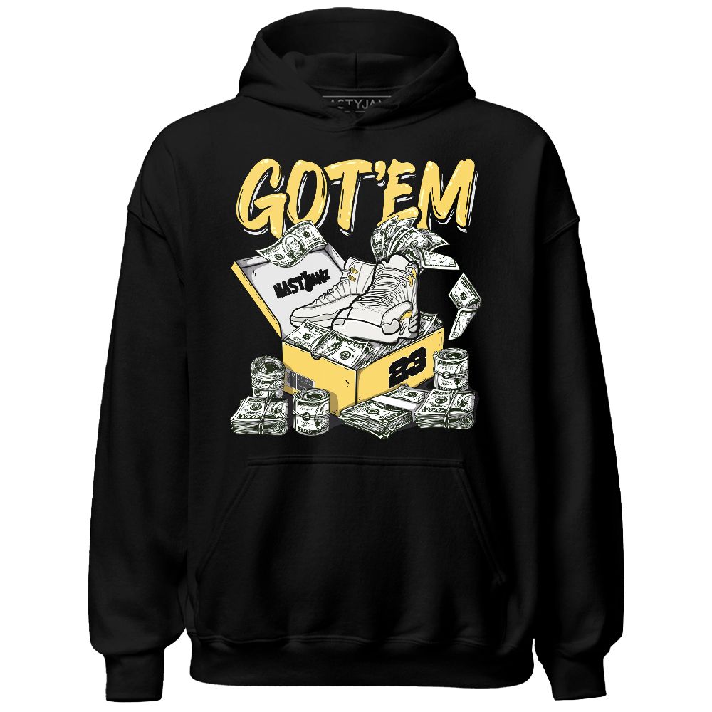 PT-Metallic-Gold-White-12s-NastyJamz-Hoodie-Match-Dollar-Sneaker-Box