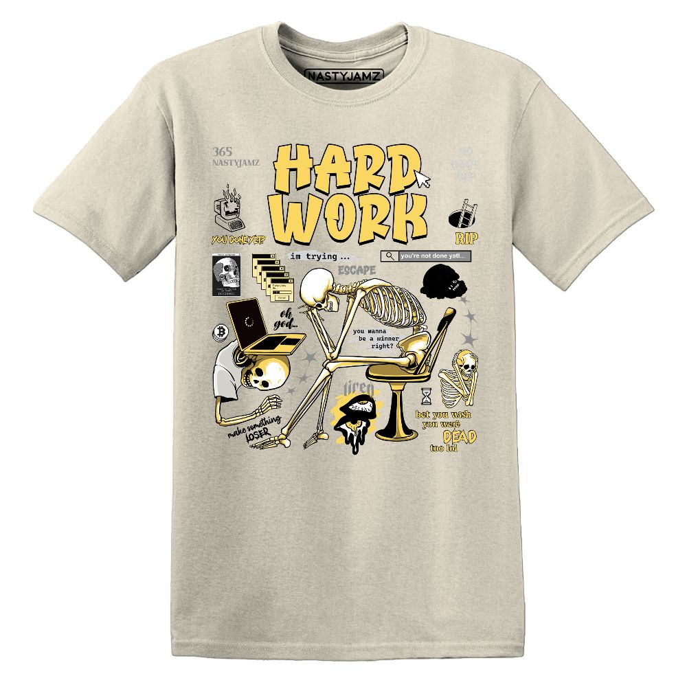 PT-Metallic-Gold-White-12s-NastyJamz-Premium-T-Shirt-Match-Hard-Work