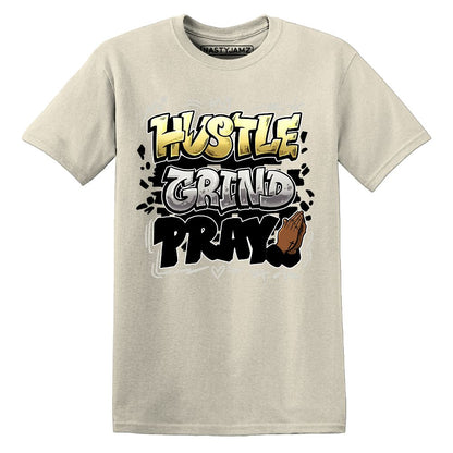 PT-Metallic-Gold-White-12s-NastyJamz-Premium-T-Shirt-Match-Hustle-Grind-Pray