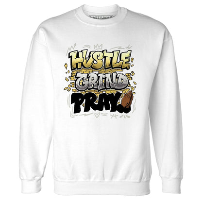 PT-Metallic-Gold-White-12s-NastyJamz-Sweatshirt-Match-Hustle-Grind-Pray