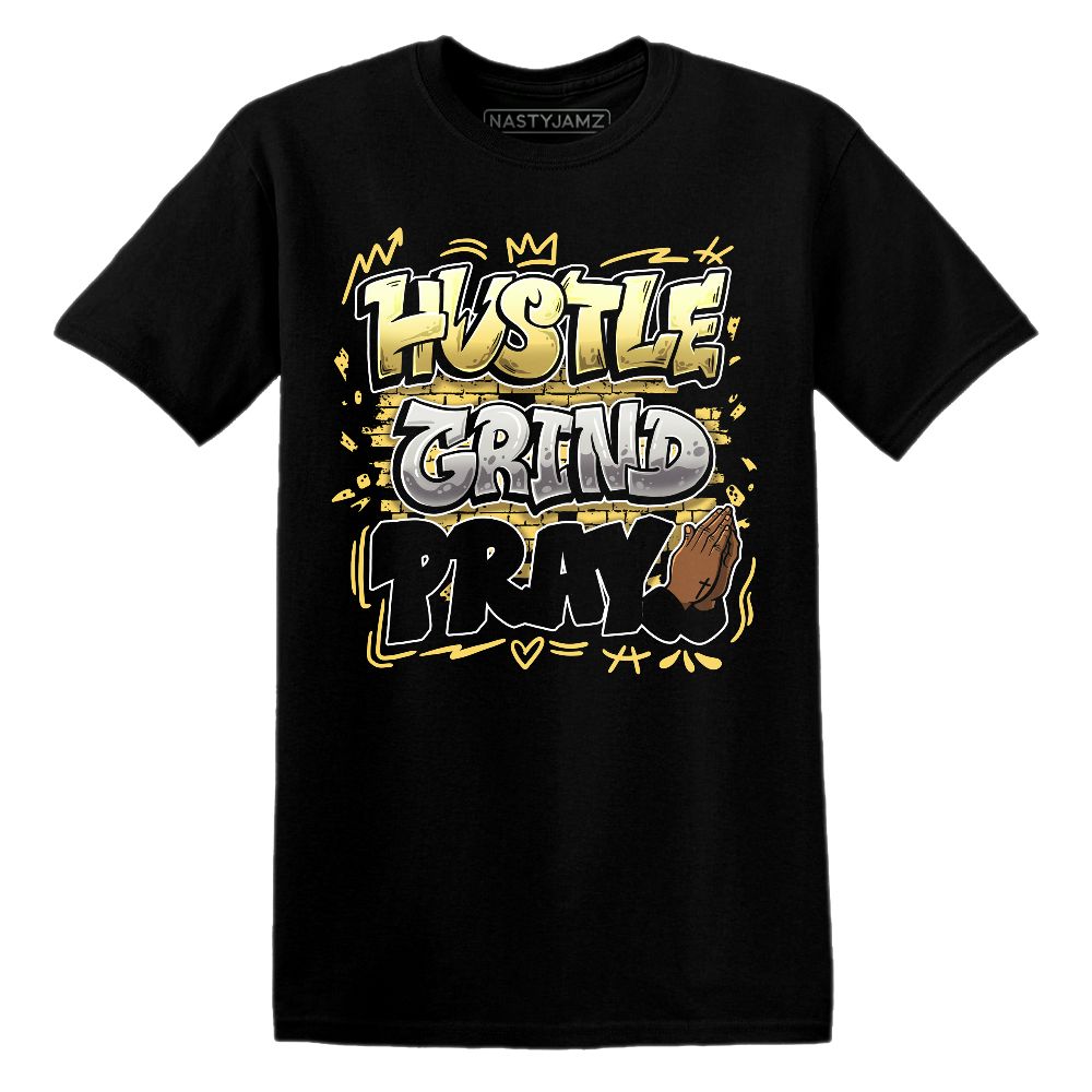 PT-Metallic-Gold-White-12s-NastyJamz-Premium-T-Shirt-Match-Hustle-Grind-Pray