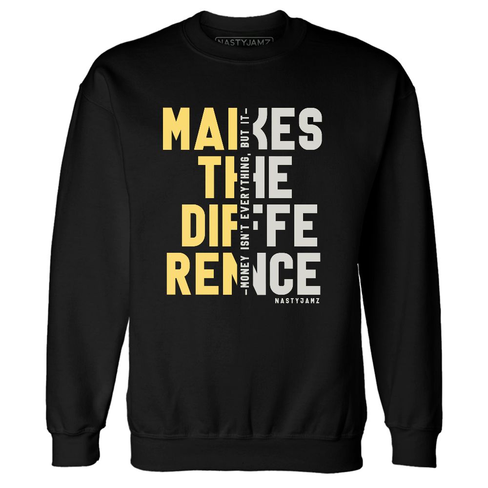 PT-Metallic-Gold-White-12s-NastyJamz-Sweatshirt-Match-Money-Makes-Difference