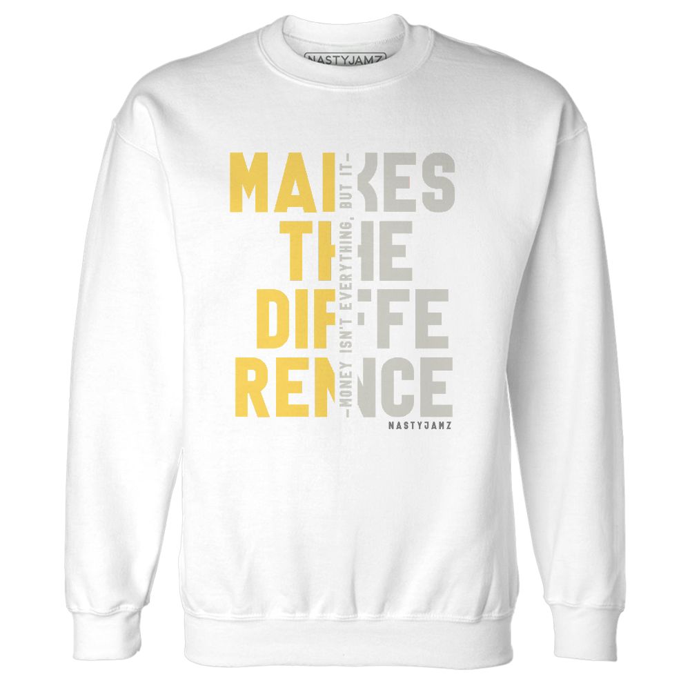 PT-Metallic-Gold-White-12s-NastyJamz-Sweatshirt-Match-Money-Makes-Difference