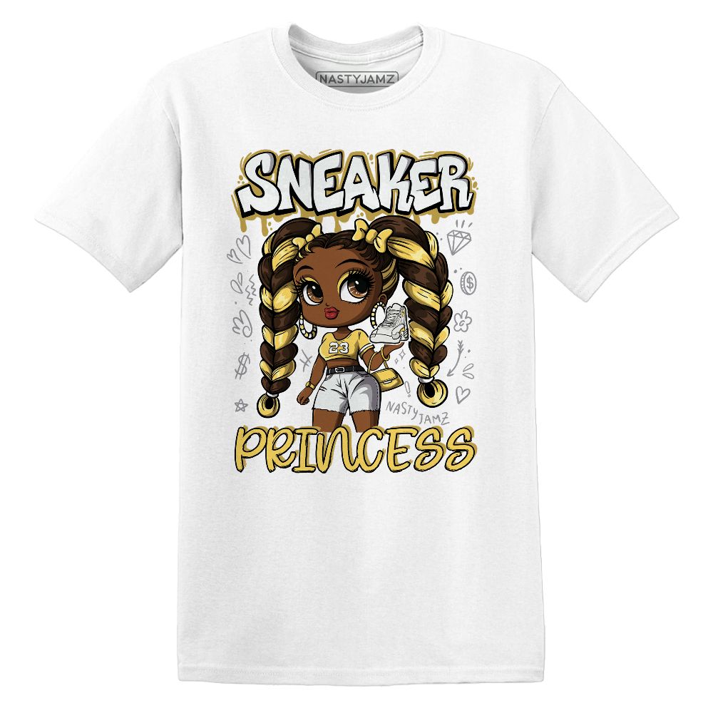 PT-Metallic-Gold-White-12s-NastyJamz-Premium-T-Shirt-Match-Sneaker-Princess