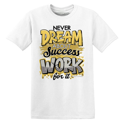 PT-Metallic-Gold-White-12s-NastyJamz-Premium-T-Shirt-Match-Work-For-Dream