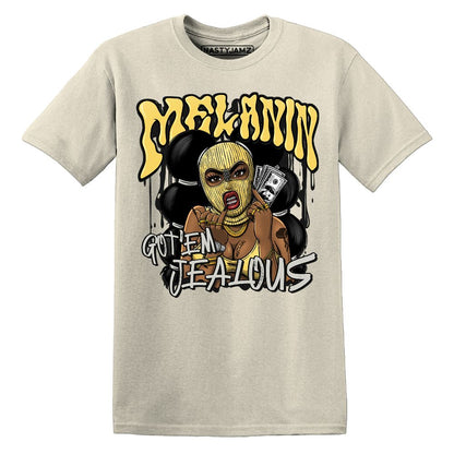 PT-Metallic-Gold-White-12s-NastyJamz-Premium-T-Shirt-Match-Melanin-Got-Em-Jealous