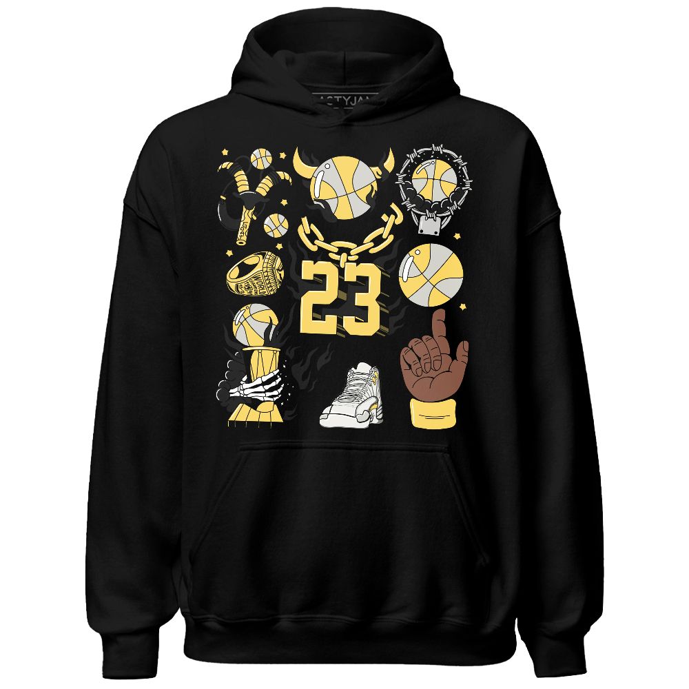 PT-Metallic-Gold-White-12s-NastyJamz-Hoodie-Match-Neclaces-Number-23