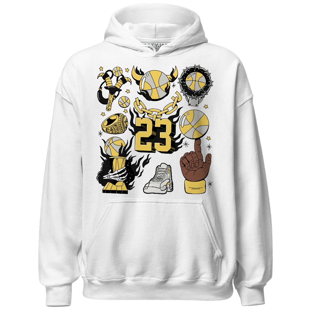 PT-Metallic-Gold-White-12s-NastyJamz-Hoodie-Match-Neclaces-Number-23