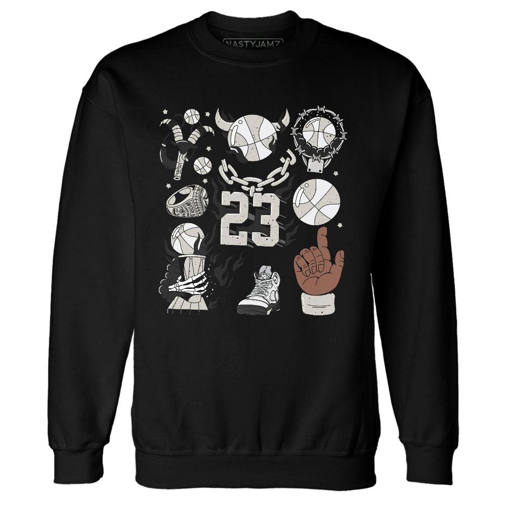 Reverse-Metallic-5s-NastyJamz-Sweatshirt-Match-Neclaces-Number-23