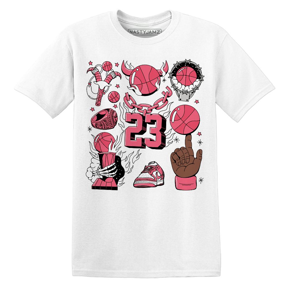 Dunk-Next-NatureAster-Pink-NastyJamz-Premium-T-Shirt-Match-Neclaces-Number-23