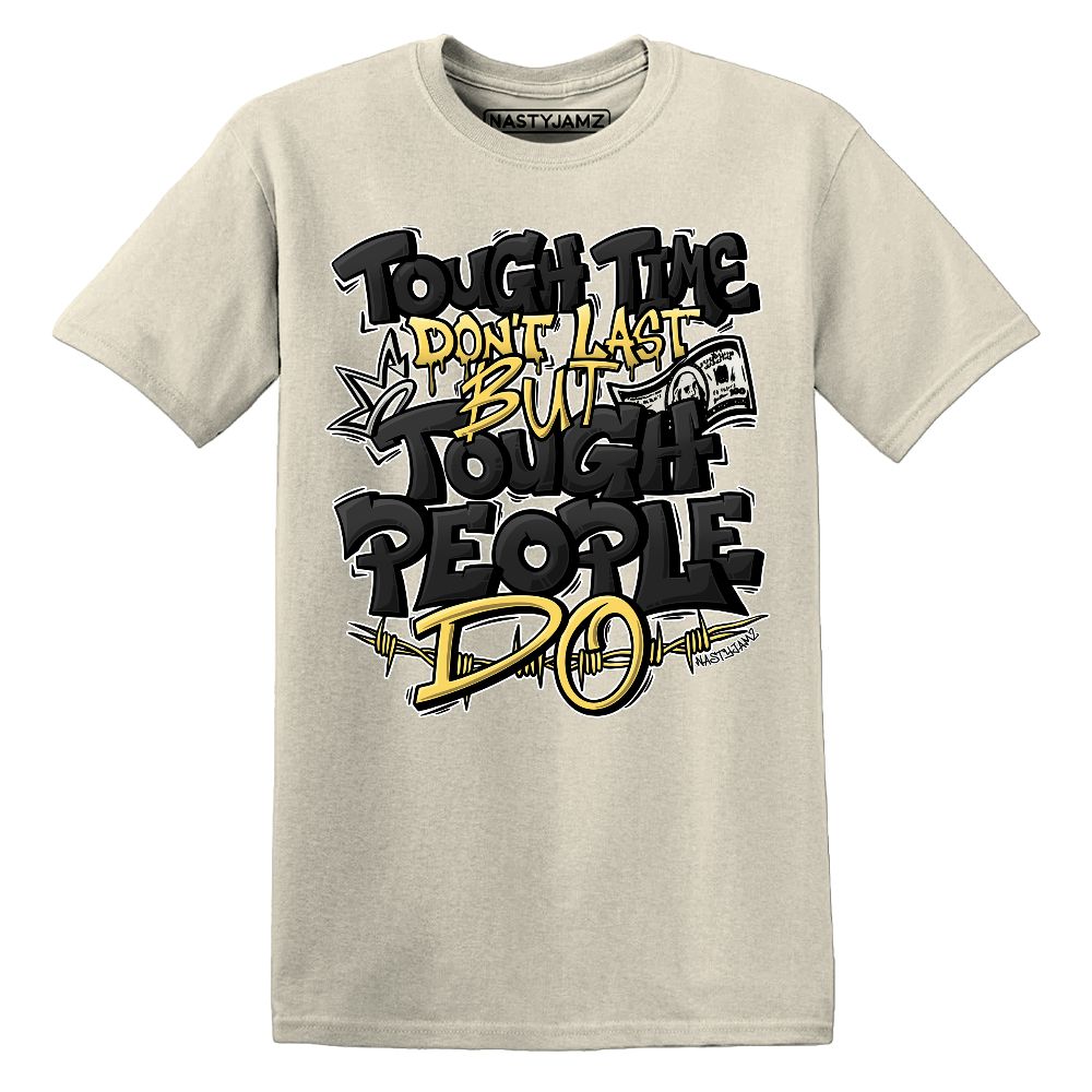 PT-Metallic-Gold-White-12s-NastyJamz-Premium-T-Shirt-Match-Tough-People-Never-Fall