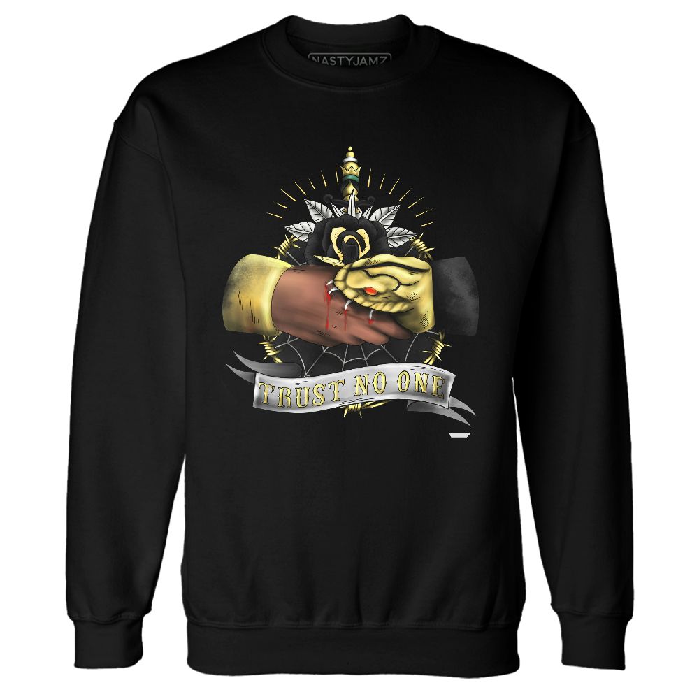 PT-Metallic-Gold-White-12s-NastyJamz-Sweatshirt-Match-Trust-No-One-Old-School