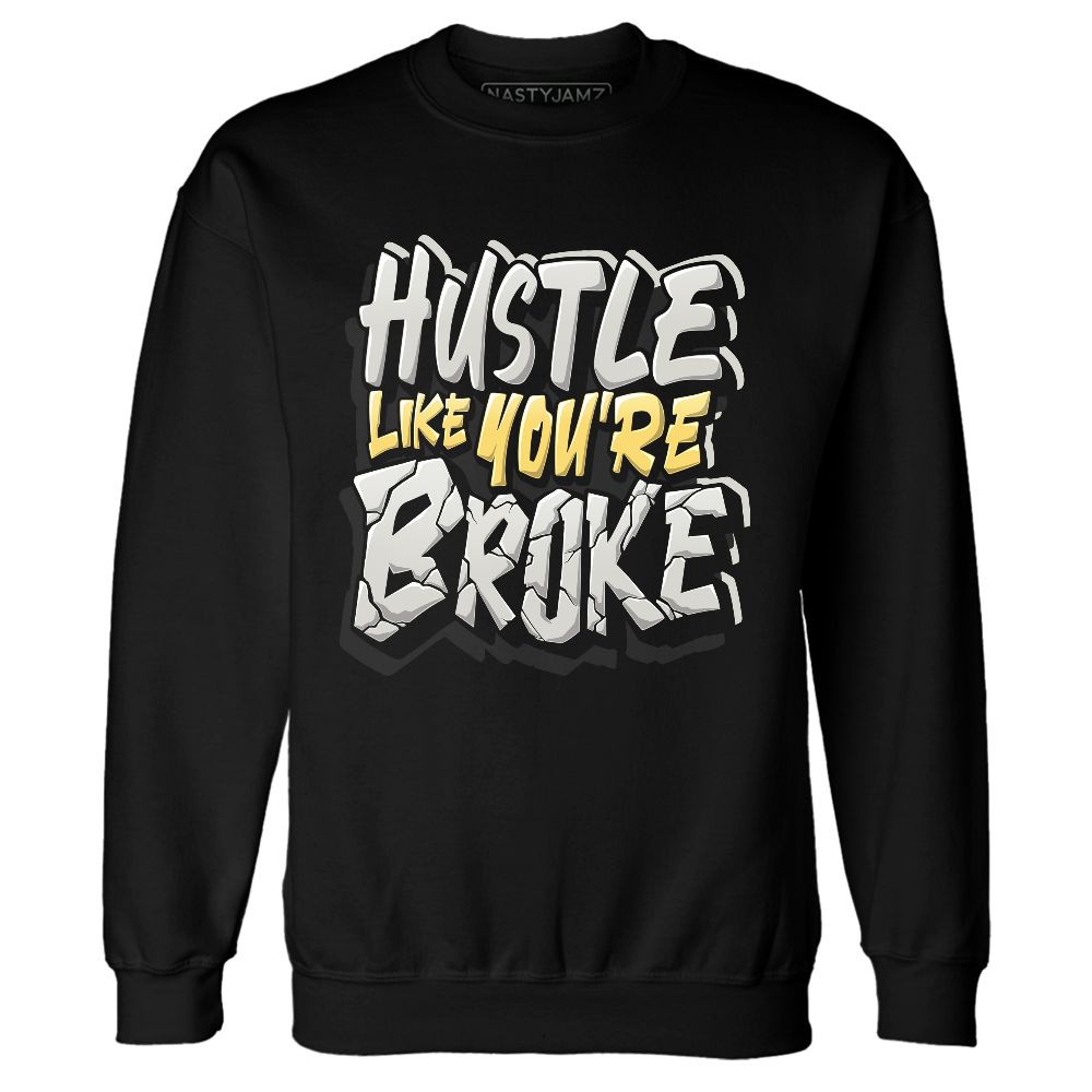 PT-Metallic-Gold-White-12s-NastyJamz-Sweatshirt-Match-Hustle-Like-Broke