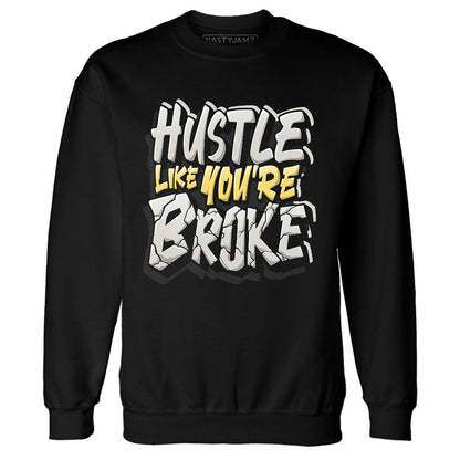 PT-Metallic-Gold-White-12s-NastyJamz-Sweatshirt-Match-Hustle-Like-Broke