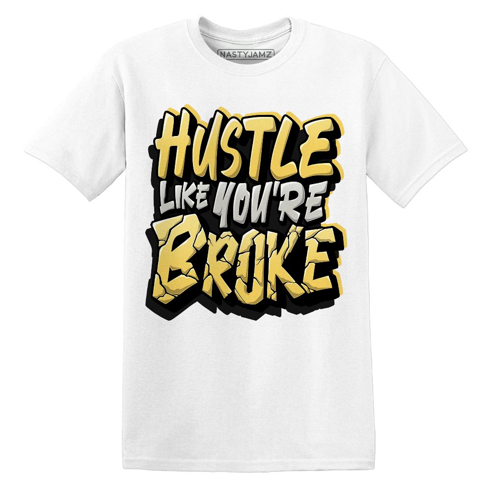 PT-Metallic-Gold-White-12s-NastyJamz-Premium-T-Shirt-Match-Hustle-Like-Broke