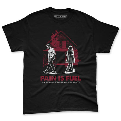 White-Team-Red-1s-NastyJamz-Premium-T-Shirt-Match-Pain-Is-Fuel