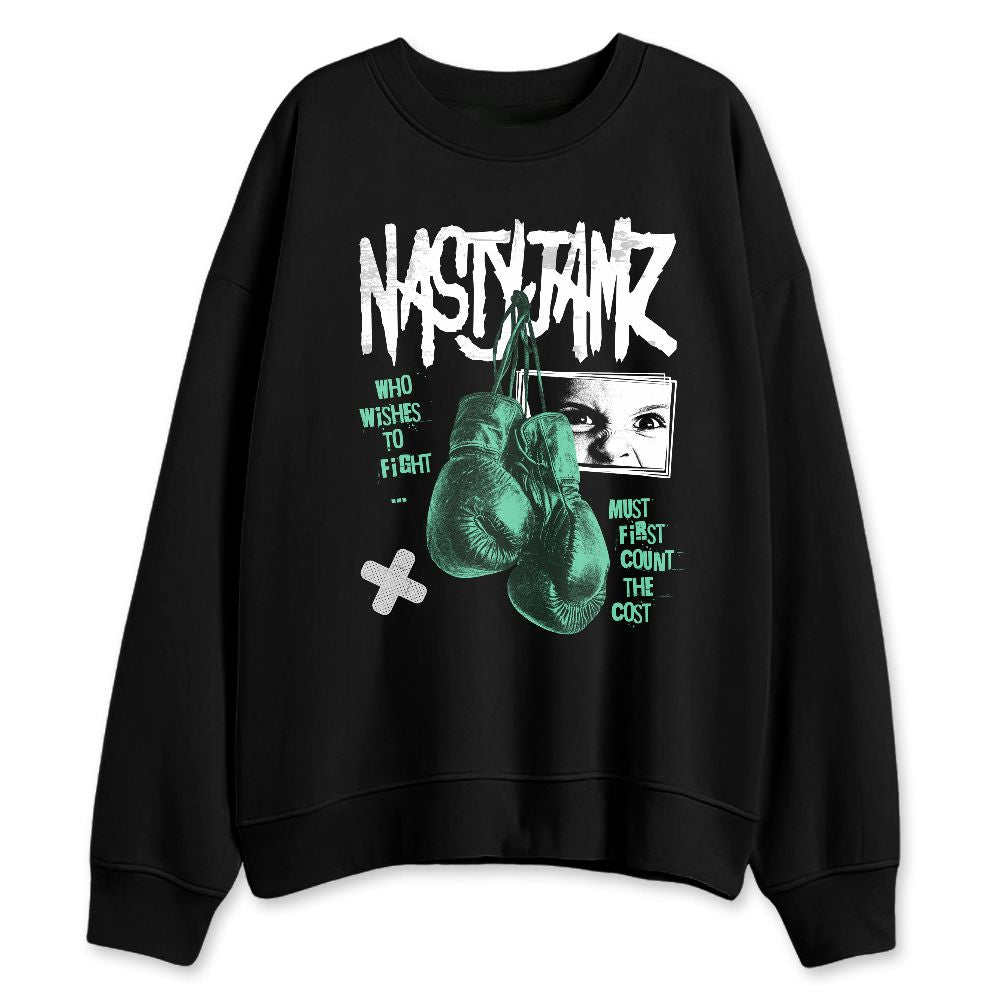 Green-Glow-1s-NastyJamz-Sweatshirt-Match-Fight-Count-Cost