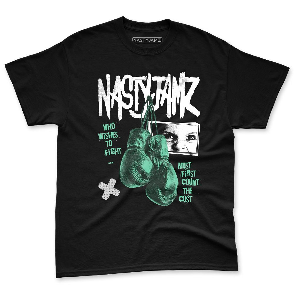 Green-Glow-3s-NastyJamz-Premium-T-Shirt-Match-Fight-Count-Cost