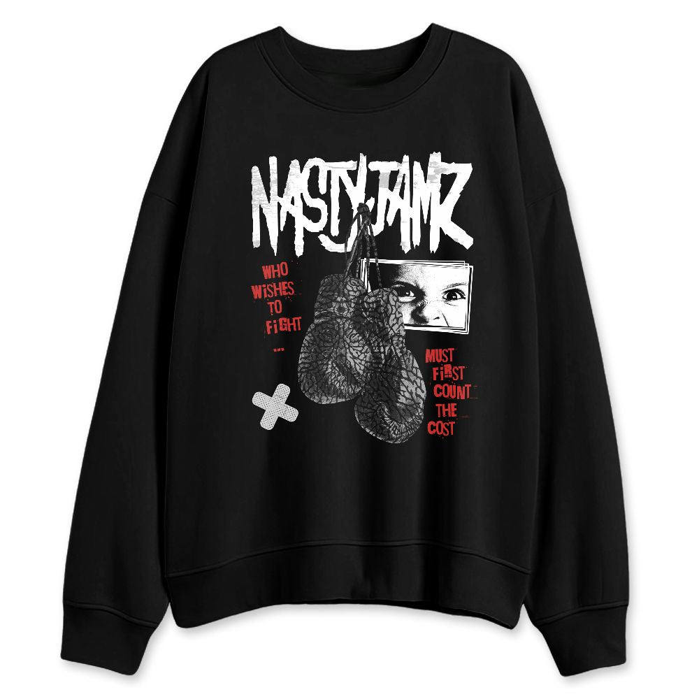 Black-Cement-3s-NastyJamz-Sweatshirt-Match-Fight-Count-Cost