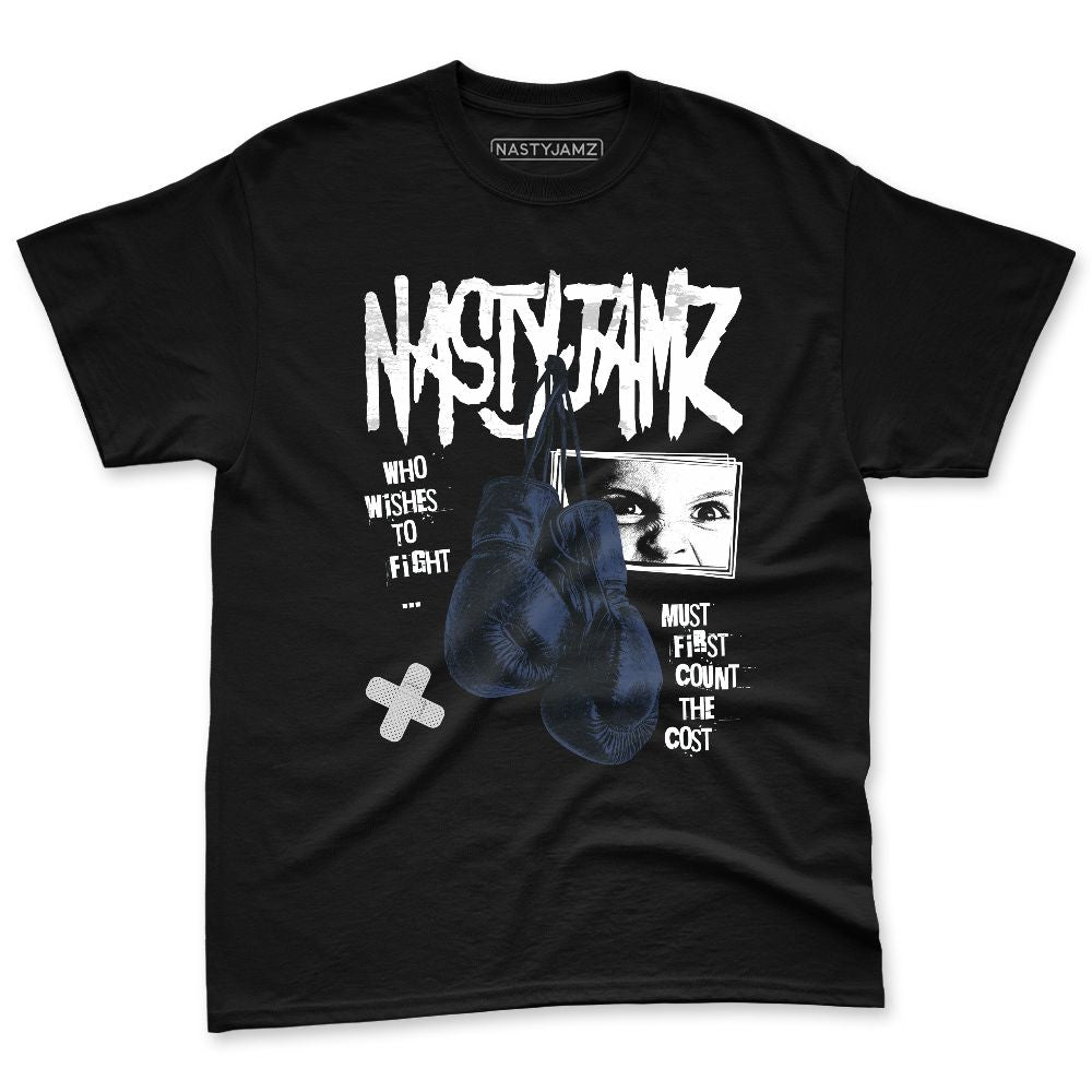 VaporMax-Gold-Navy-Midnight-NastyJamz-Premium-T-Shirt-Match-Fight-Count-Cost