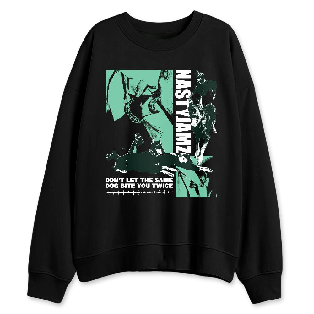 Green-Glow-1s-NastyJamz-Sweatshirt-Match-Dont-Let-Dog-Bite