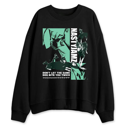 Green-Glow-1s-NastyJamz-Sweatshirt-Match-Dont-Let-Dog-Bite