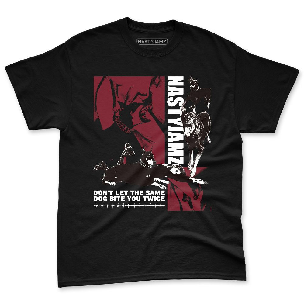 White-Team-Red-1s-NastyJamz-Premium-T-Shirt-Match-Dont-Let-Dog-Bite