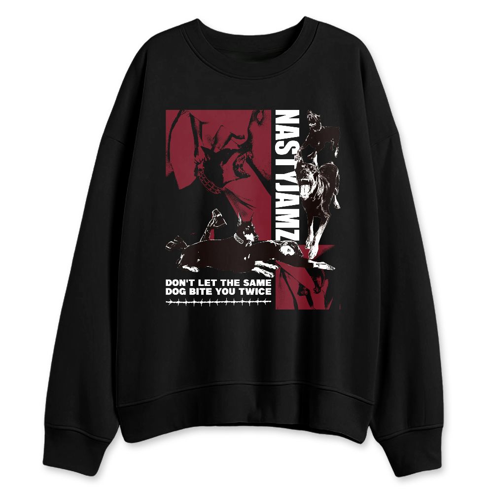 White-Team-Red-1s-NastyJamz-Sweatshirt-Match-Dont-Let-Dog-Bite