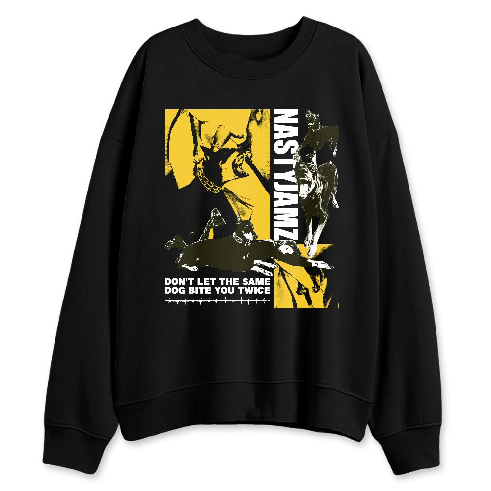 Yellow-Ochre-6s-NastyJamz-Sweatshirt-Match-Dont-Let-Dog-Bite