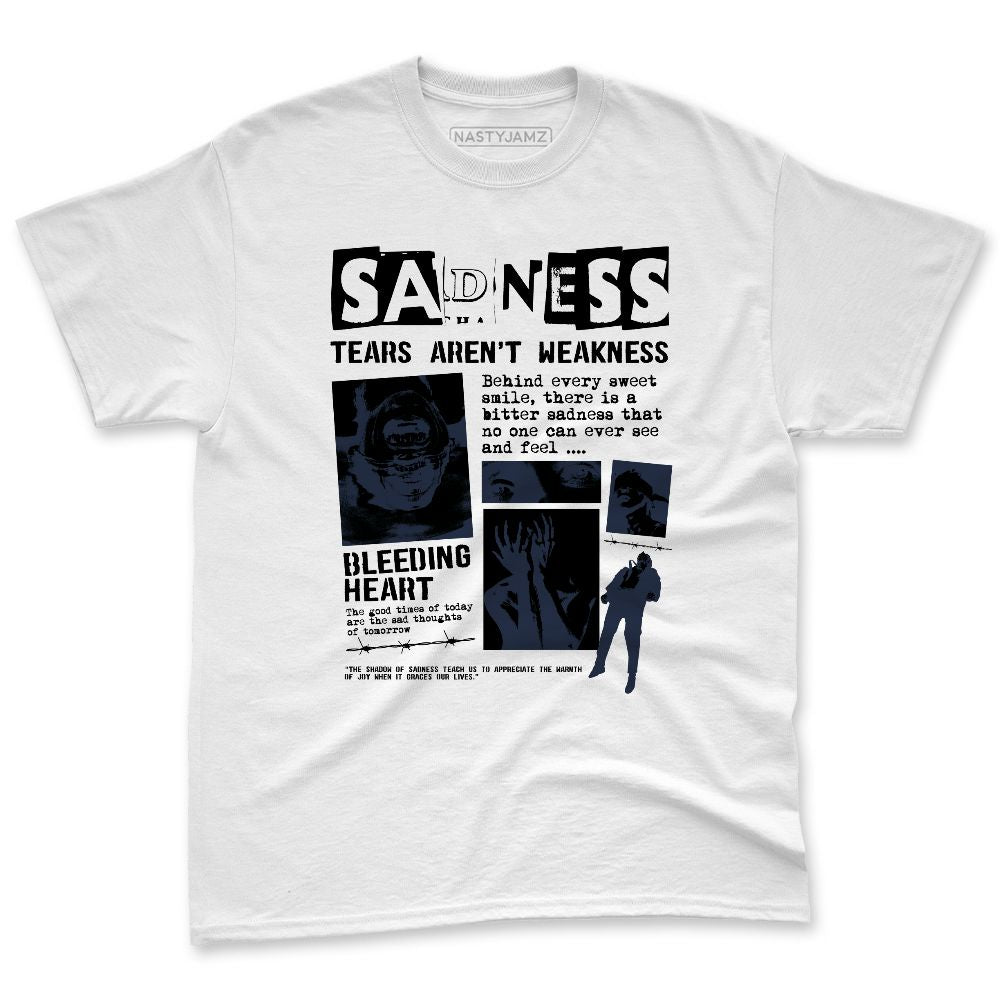 White-Navy-6s-NastyJamz-Premium-T-Shirt-Match-Sadness