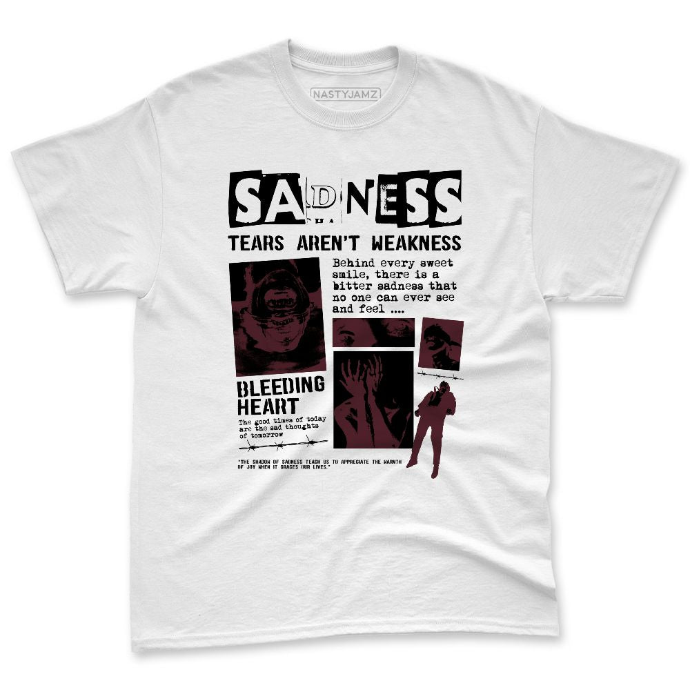 VaporMax-Night-Maron-Burgundy-NastyJamz-Premium-T-Shirt-Match-Sadness