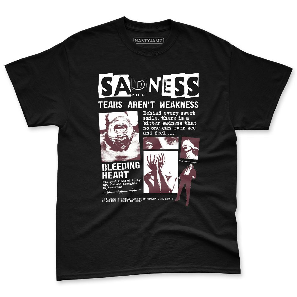 VaporMax-Night-Maron-Burgundy-NastyJamz-Premium-T-Shirt-Match-Sadness