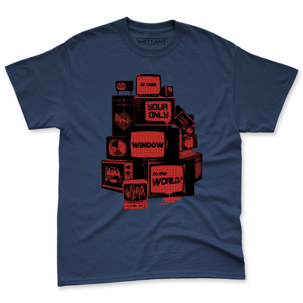 VaporMax-Gold-Navy-Midnight-NastyJamz-Premium-T-Shirt-Match-Television