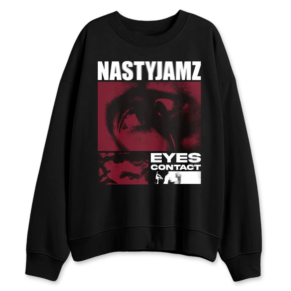 White-Team-Red-1s-NastyJamz-Sweatshirt-Match-Eyes-Contact