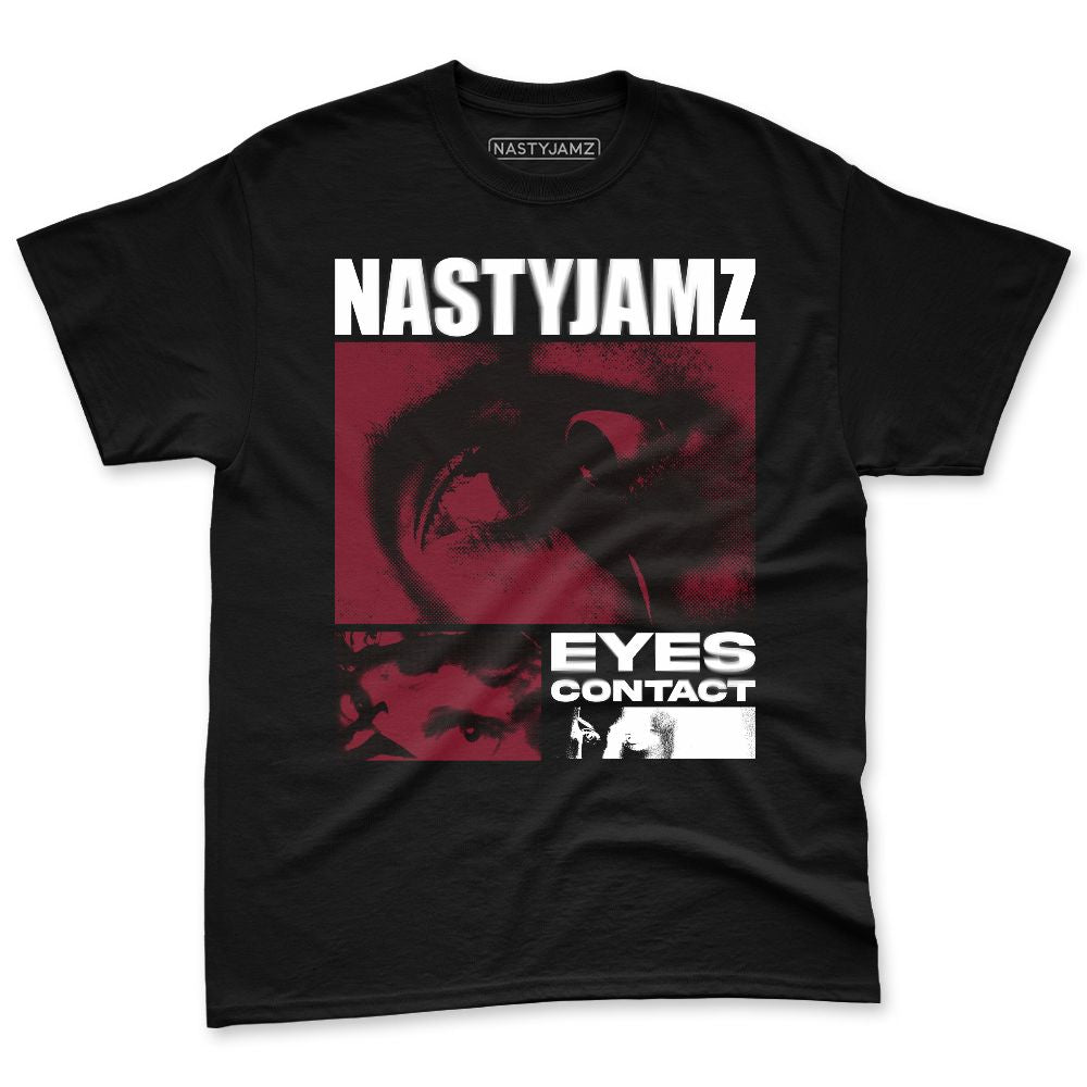 White-Team-Red-1s-NastyJamz-Premium-T-Shirt-Match-Eyes-Contact