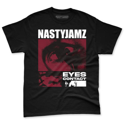 White-Team-Red-1s-NastyJamz-Premium-T-Shirt-Match-Eyes-Contact