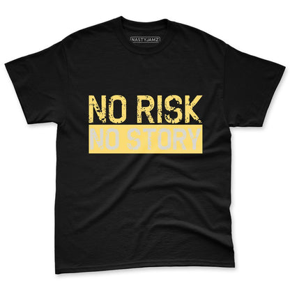 PT-Metallic-Gold-White-12s-NastyJamz-Premium-T-Shirt-Match-No-Risk-No-Story