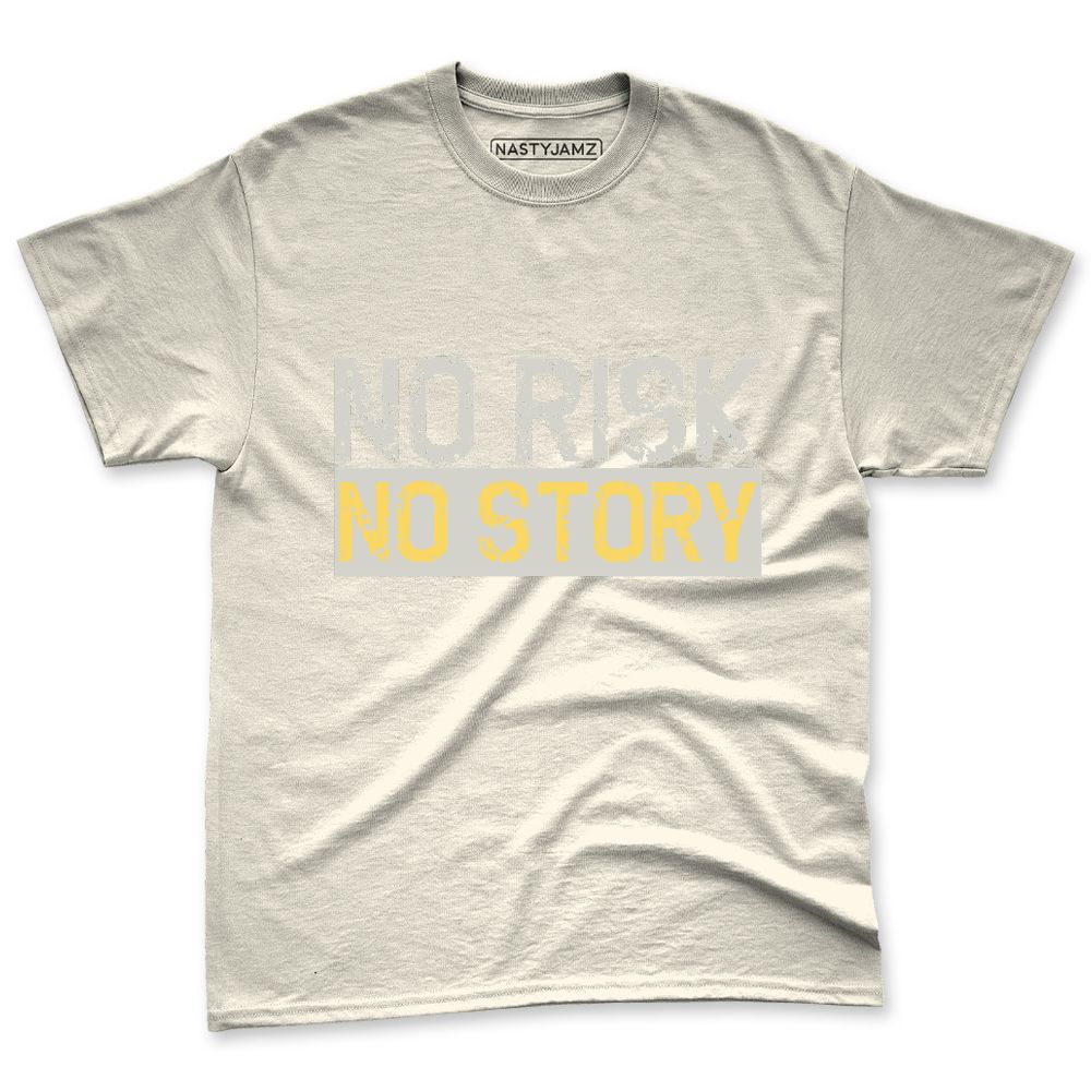 PT-Metallic-Gold-White-12s-NastyJamz-Premium-T-Shirt-Match-No-Risk-No-Story