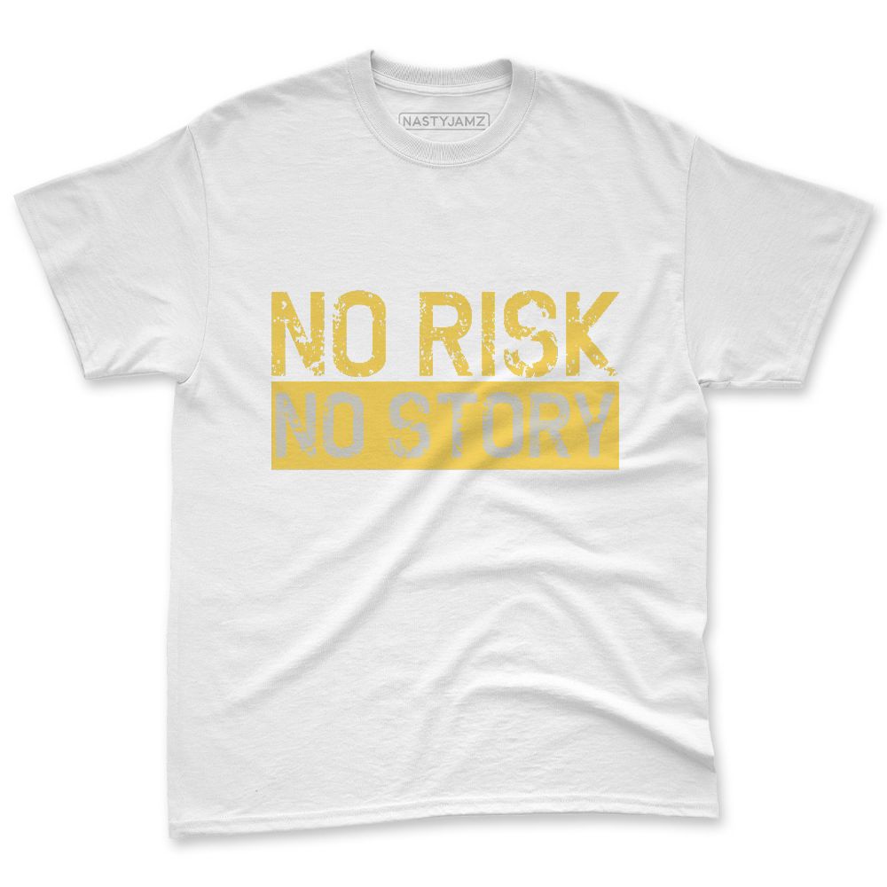 PT-Metallic-Gold-White-12s-NastyJamz-Premium-T-Shirt-Match-No-Risk-No-Story