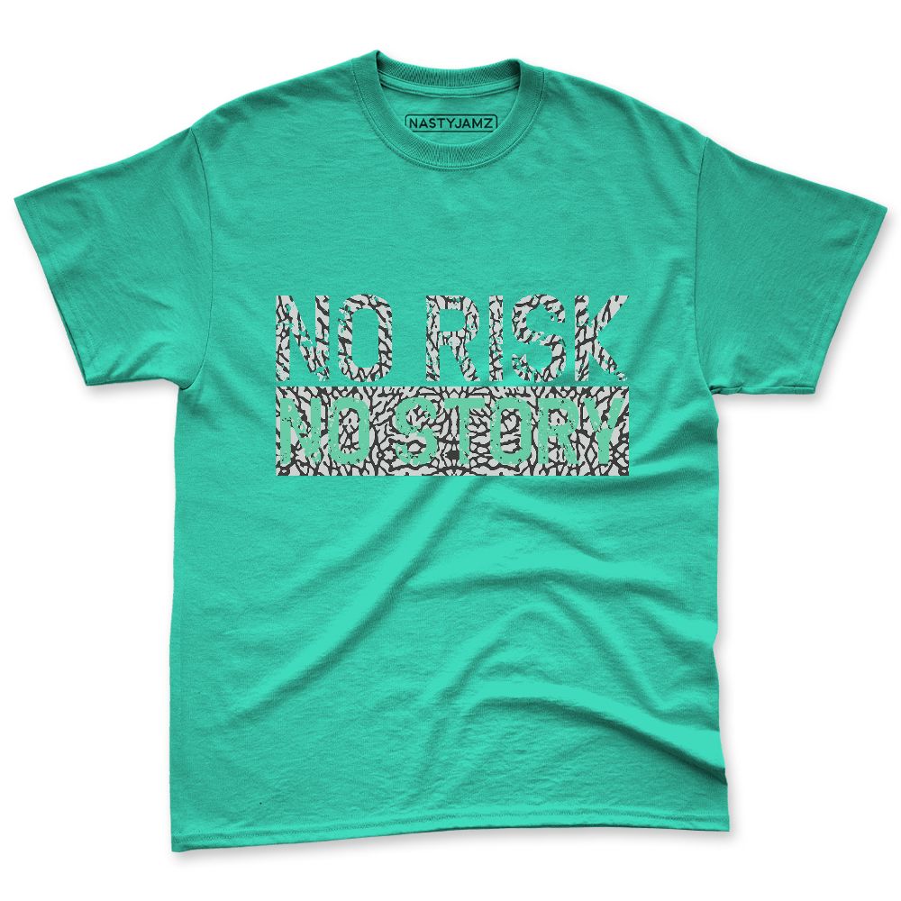 Green-Glow-3s-NastyJamz-Premium-T-Shirt-Match-No-Risk-No-Story