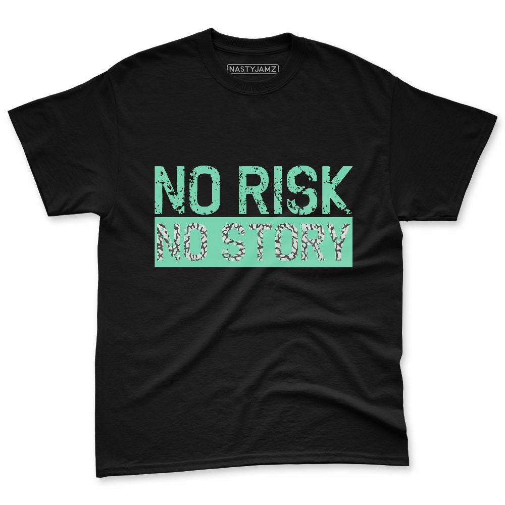 Green-Glow-3s-NastyJamz-Premium-T-Shirt-Match-No-Risk-No-Story