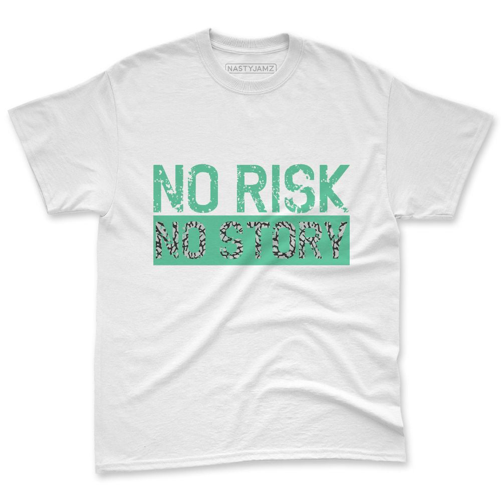 Green-Glow-3s-NastyJamz-Premium-T-Shirt-Match-No-Risk-No-Story