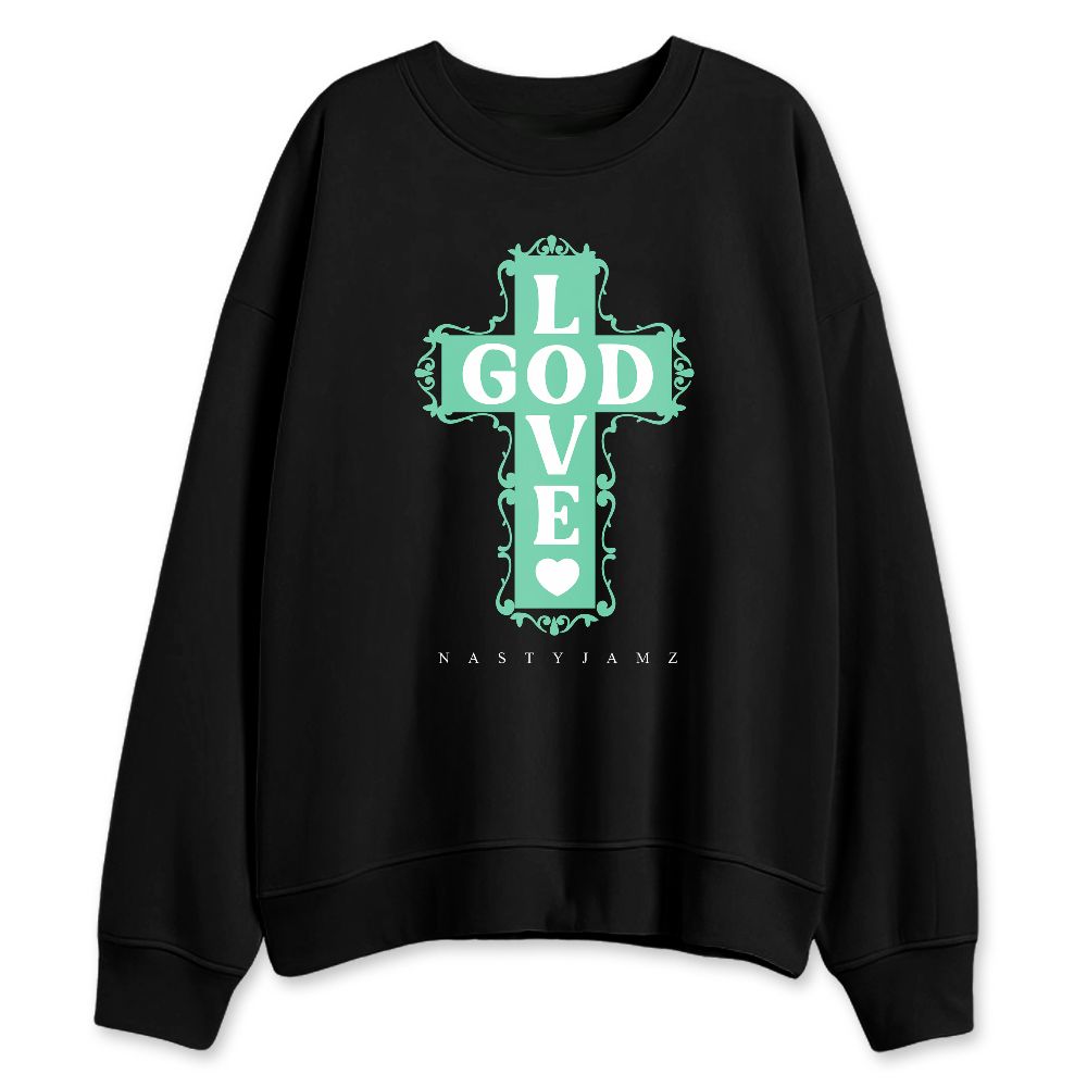 Green-Glow-1s-NastyJamz-Sweatshirt-Match-God-Love